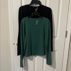 FLX Travel/Leisure Tops (2) size Medium